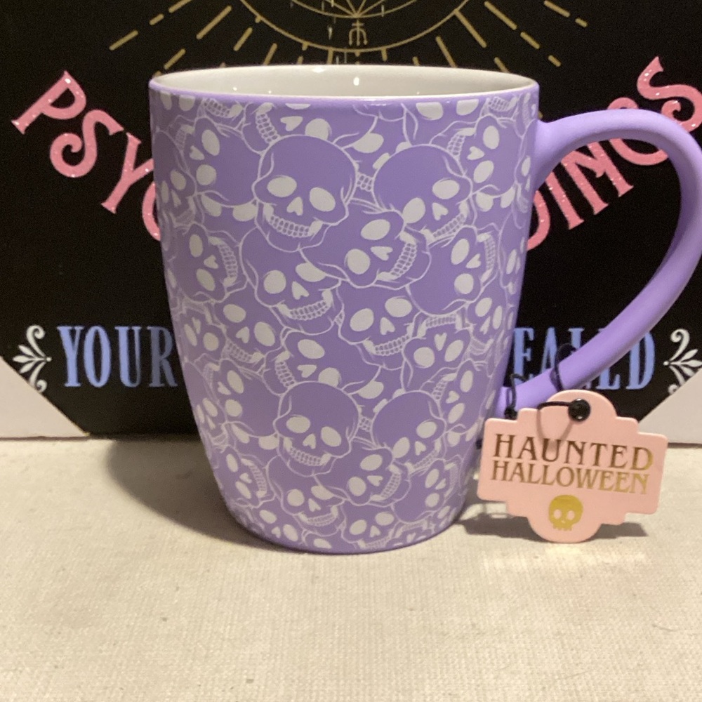 NWT Purple Skull Soft Touch Mug
